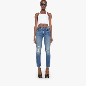 MOTHER The Mid Rise Dazzler Ankle Fray in Weekend Warrior Size 29 NWT